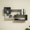 Skye Decor, Afro - Bianco, Anhtracite, Wandregale, Weiß, Anteprima dell’immagine prodotto 2