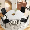 Set da pranzo Flieks, tavolo da pranzo esagonale con 4 Anteprima dell’immagine prodotto 2