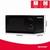 Sharp R200BKW Solo Mikrowelle 20 L 800 W 5 Leistungsstufen Produktbild-Vorschau 4