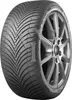 A close-up studio shot of a Kumho Solus 4S Ha32 tire mounted on a silver alloy wheel. Produktbild-Vorschau
