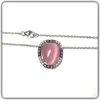 Edelschmiede925 Anhänger inkl Kette 925 Silber mit rosa Produktbild-Vorschau 2