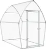 vidaXL Hühnerkäfig Silbern 200x105x182 cm Verzinkter Stahl Produktbild-Vorschau 1