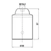 E27 Lampenfassung (PBT), Mantel glatt Weiß Produktbild-Vorschau 8