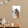 MuchoWow® Poster Katze - Kratzbaum - Grau 20x30 cm - Produktbild-Vorschau 6