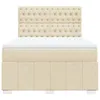 Boxspringbett mit Matratze Creme 140x200 cm Stoff Produktbild-Vorschau 6