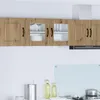 vidaXL Nástenná sklenená skriňa PORTO v prevedení Artisan Náhľad obrázku produktu 2