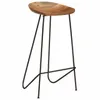 vidaXL Tabouret de bar 2 pcs. Bois massif acacia Voir les images du produit 1