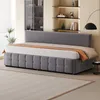 A modern bedroom setting with a grey upholstered daybed. Anteprima dell’immagine prodotto