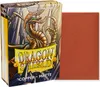 A package of Dragon Shield card sleeves with a sample sleeve shown next to it. Produktbild-Vorschau
