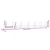 vidaXL Gabionenkorb U-Form mit 7 Säulen Eisen 740x20x100 cm Produktbild-Vorschau 6