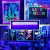 Sada 2 ks LED UV čiernych svetiel – prenosná UV trubica na Náhľad obrázku produktu 7