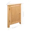 vidaXL Szafka narożna 59x45x80 cm lite drewno dębowe Podgląd zdjęcia produktu 7