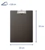MAUL Klemmbrett A4 Hochformat Karton Folie schwarz Produktbild-Vorschau 2