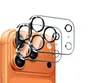 A close-up view of a phone's camera lens protector kit, with the phone itself partially visible. Produktbild-Vorschau