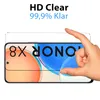 A hand is shown applying a screen protector to a smartphone. Produktbild-Vorschau