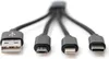 DIGITUS DB-300160-002-S DIGITUS 3-in-1 Kabel USB-A + Náhled obrázku produktu 2