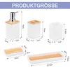 INONEFT Bad-Accessoires-Set 5-teilig, Seifenspender, Produktbild-Vorschau 3