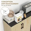 HOMCOM Buffet salon, meuble de rangement avec 3 portes, 2 Voir les images du produit 6