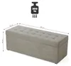 MG Design Polsterhocker Grau 45x120 cm - Stauraum 140L, bis Produktbild-Vorschau 5