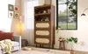 Hoge kast 80 x 40 x 163 cm, gemaakt van houten panelen, met Productafbeelding-voorbeeld 10