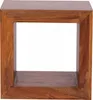 WOHNLING Standregal Massivholz Sheesham 44cm hoch Cube Produktbild-Vorschau 4