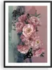 Gerahmtes Poster - Schwarzer Rahmen - Blumen Schmetterling Produktbild-Vorschau 1