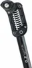 A close-up studio shot of a black bicycle seat post with a silver spring. Anteprima dell’immagine prodotto