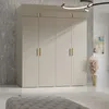 Kleiderschrank, Drehtürenschrank Kaschmir mit Ablageflächen und Kleiderstangen Breite 200 cm Produktbild-Vorschau
