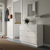 Komoda so 6 zásuvkami 100x78 cm komoda biela drevená Náhľad obrázku produktu 2