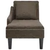 Möbel Chaiselongue mit Kissen & Rechter Armlehne Grau Produktbild-Vorschau 4