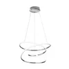Lampada a sospensione a LED BOLOGNA argento-bianca 36 W, Anteprima dell’immagine prodotto 2