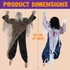 Halloween lezení zombie nástěnná dekorace 80cm Náhled obrázku produktu 4