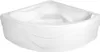 A white corner bathtub on a white background. Anteprima dell’immagine prodotto