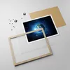 Gerahmtes Poster - Rahmen in heller Eiche - Erde Universum Produktbild-Vorschau 4