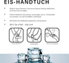 Pastellblaue Blume Eishandtuch mit Eiskristallen Produktbild-Vorschau 4