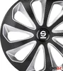 Radkappen Schwarz/Silber Carbon Radzierblenden Radblenden Produktbild-Vorschau 10