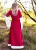 Mittelalterkleid Alvina, rot/natur mit Stickerei - Produktbild-Vorschau 2