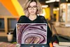 MuchoWow® Laptop Aufkleber Sticker Cover Marmor - Rosa - Produktbild-Vorschau 5