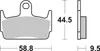 Scooterbelag SBS 129CT (Satz pro Scheibe) Carbon Tech Produktbild-Vorschau 2