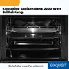 Interior of a modern oven with a grill rack and baking trays. Produktbild-Vorschau