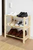 STOLMAK Schuhregale mit 3 Böden Massivholz Braun Produktbild-Vorschau 7