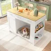 Merax Sideboard Kücheninsel mit Haustierbereich, 3 Produktbild-Vorschau 2