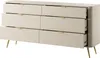 Selsey Oval - Commode à six tiroirs, beige, largeur 172 cm Voir les images du produit 5