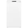 A white built-in refrigerator is shown from the front against a white background. Produktbild-Vorschau