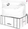 A vacuum storage bag filled with bedding, placed inside a fabric storage box. Anteprima dell’immagine prodotto