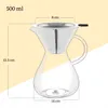 Caraffa per caffè Wilmax 500 ml in vetro trasparente Anteprima dell’immagine prodotto 3