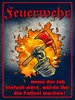 vianmo Holzschild 40x30 cm Feuerwehr wenn Job einfach wäre Produktbild-Vorschau 1