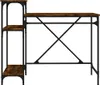 vidaXL Psací stůl s policí kouřový dub 105x50x90 cm výrobek Náhled obrázku produktu 5