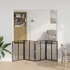 vidaXL Bránka pre psov, 4 ks, čierna, 60 x 80 cm, Náhľad obrázku produktu 3