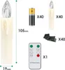 40 LED-Weihnachtskerzen, kabellos und batteriebetrieben, Produktbild-Vorschau 8